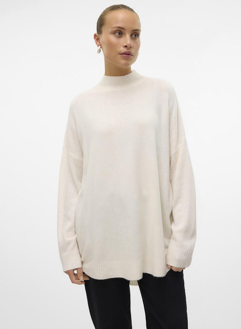 VERO MODA Vmplaza Ls Highnck Long Pullover Ga Noos - Image 3