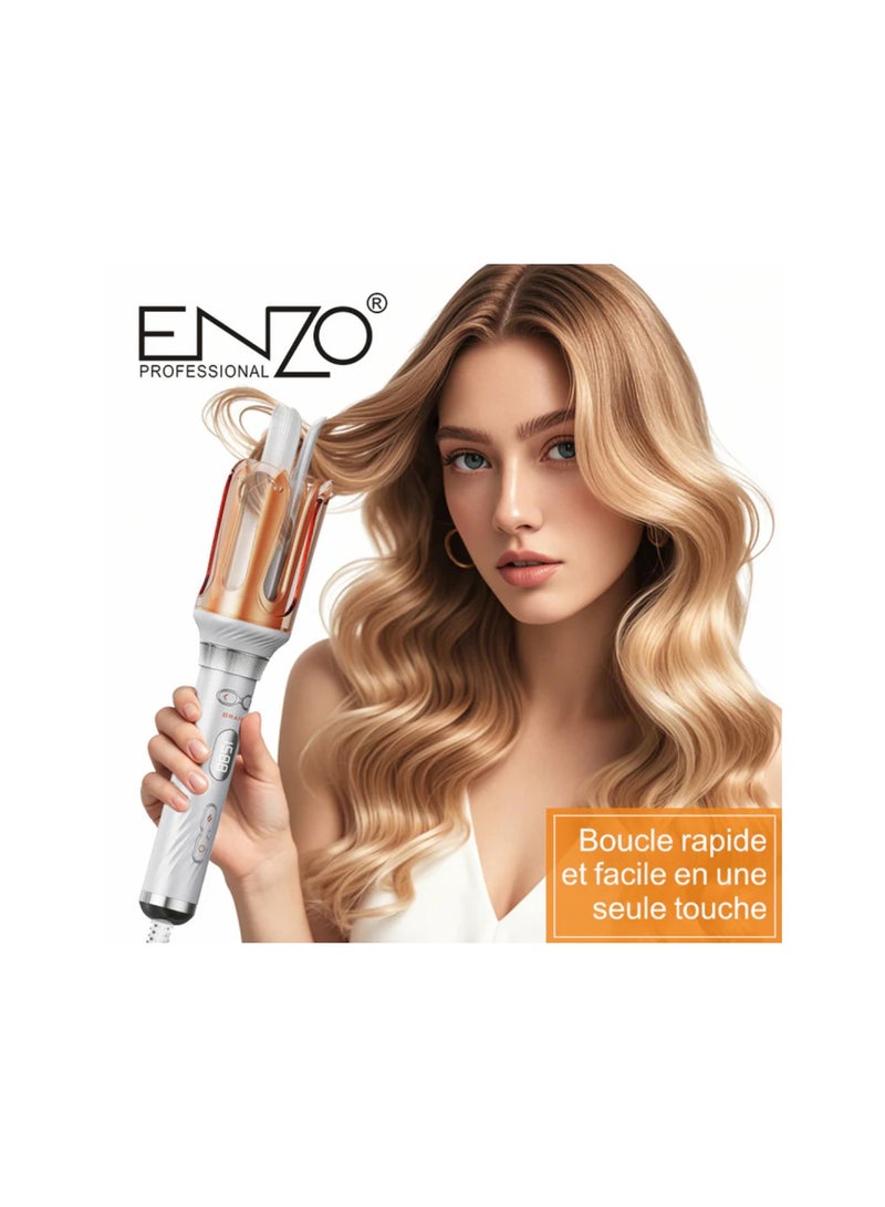 ENZO Professional Automatic Hair Curler – One-Touch Fast & Easy Curling Iron with Ceramic Technology - Image 1