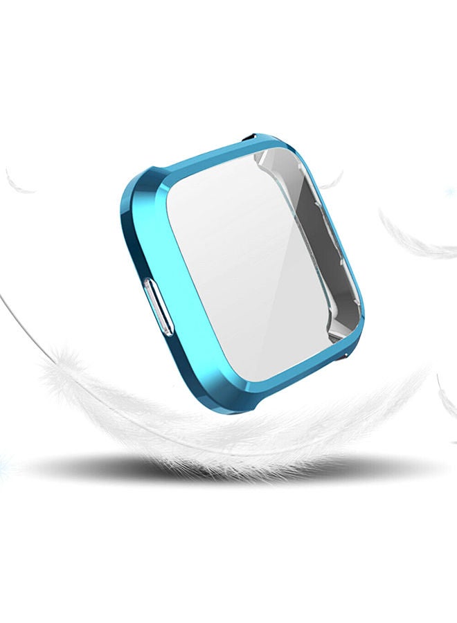 NIBEMINENT Slim Full Screen Protector Protect Frame Case Cover For Fitbit Versa Lite Watch Blue  - Image 3