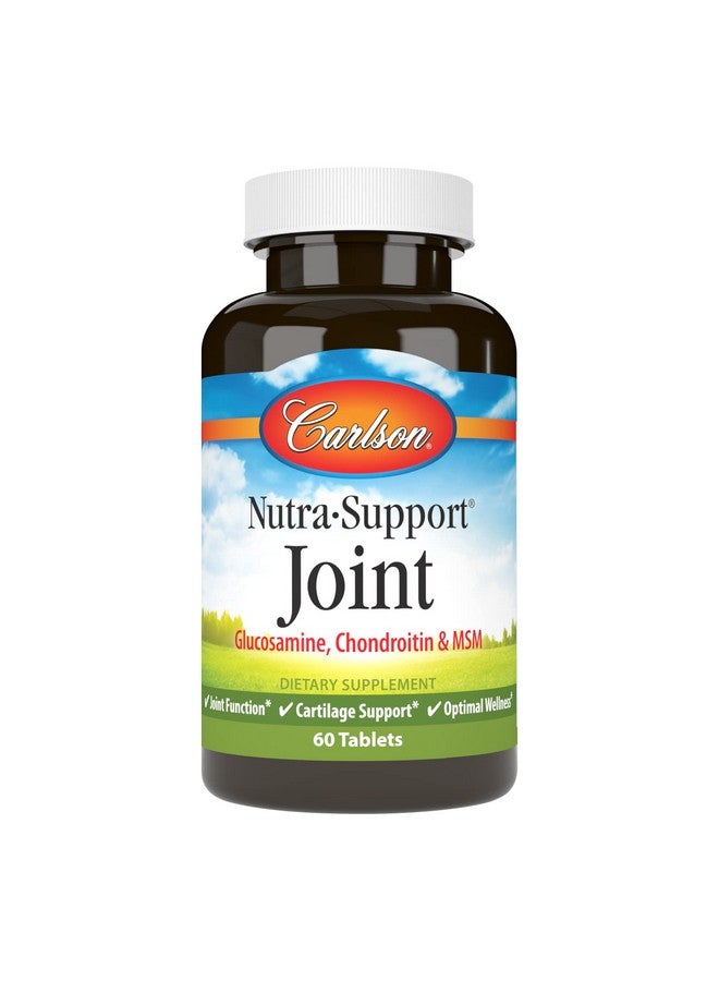 Carlson - Nutra-Support Joint, Glucosamine Chondroitin & MSM, Joint Function, Cartilage Support & Optimal Wellness, 60 tablets - Image 1