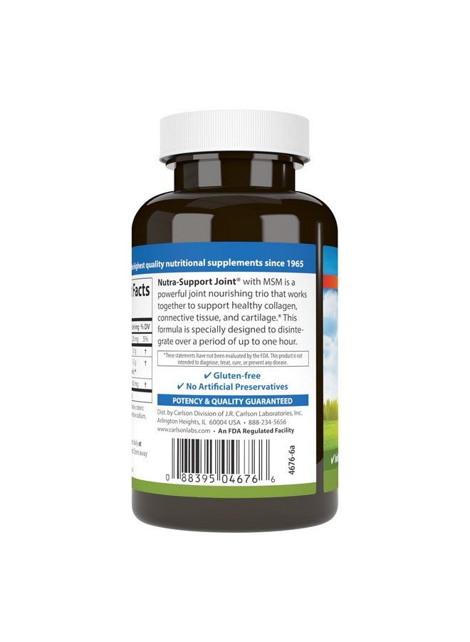 Carlson - Nutra-Support Joint, Glucosamine Chondroitin & MSM, Joint Function, Cartilage Support & Optimal Wellness, 60 tablets - Image 3