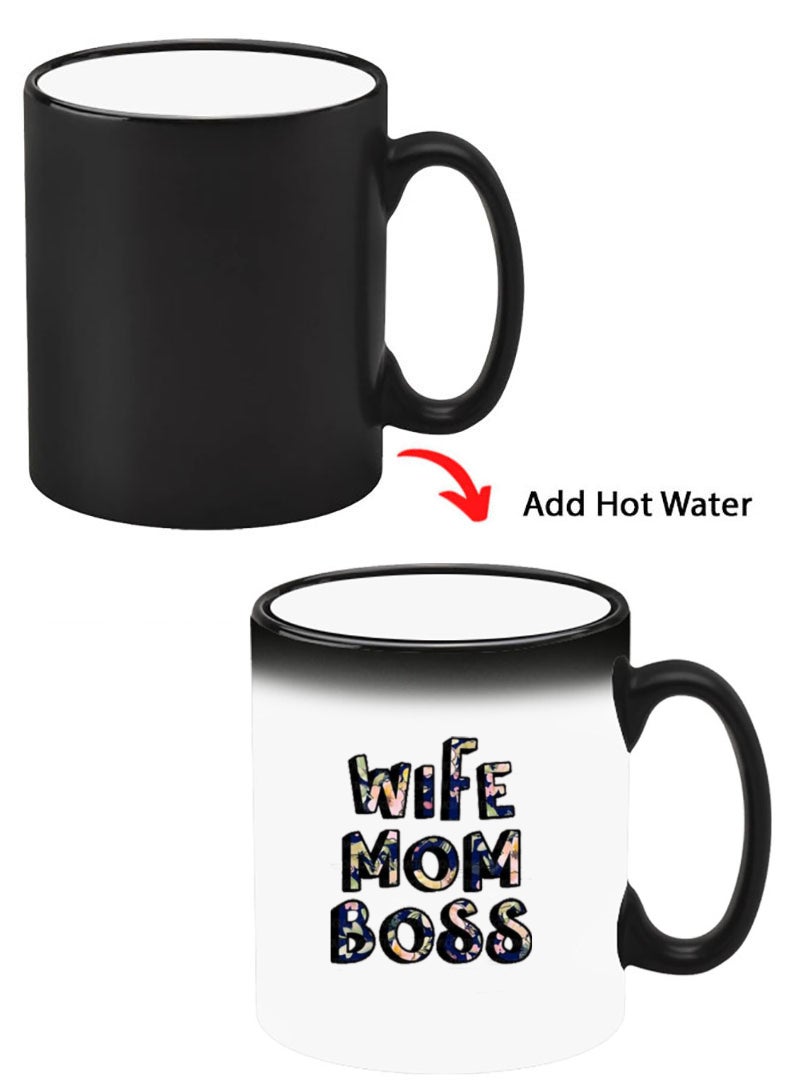 Theodor كوب سيراميك حساس للحرارة يتغير لونه، الصورة تظهر عند إضافة سائل ساخن! زوجة أم مديرة - Image 1