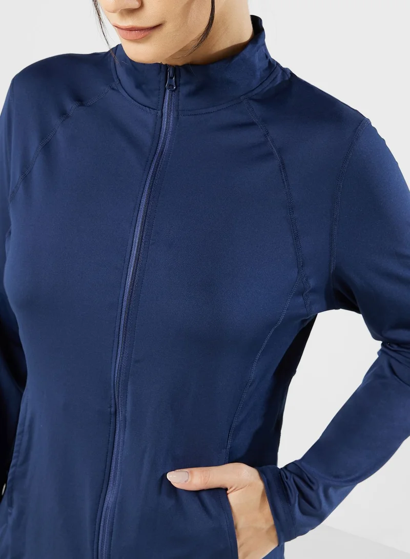 FRWD Zip Through Pocket Detail Jacket