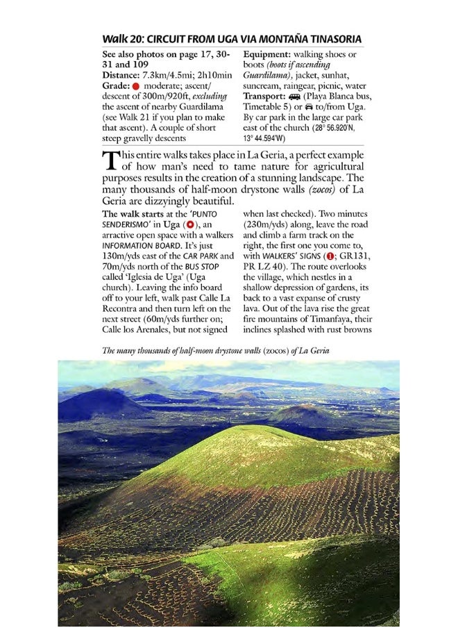 Lanzarote Guide: 68 long and short walks with detailed maps and GPS; 3 car tours with pull-out map