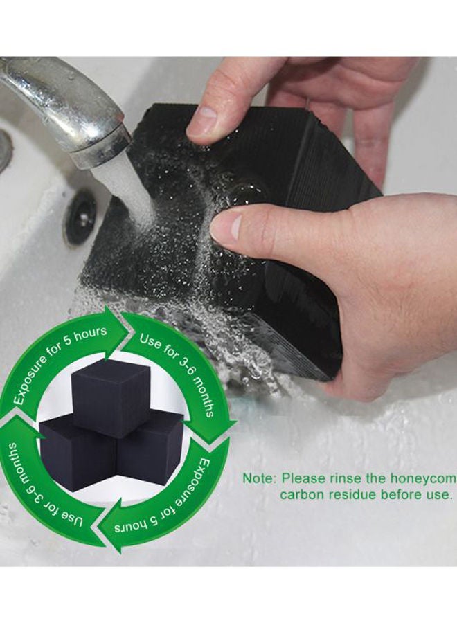 Loquat Water Purifier Aquarium Filter Cleaning Cube Black 10x10x10cm - Image 3