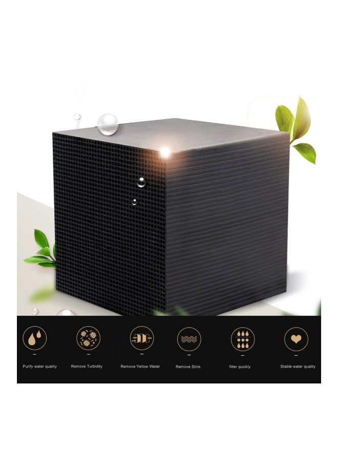 Loquat Water Purifier Aquarium Filter Cleaning Cube Black 10x10x10cm - Image 5