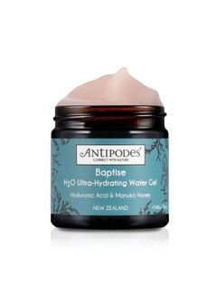 Antipodes ANTIPODES Baptise H2O UltraHydrating Water Gel Moisturizer  Plantbased Hyaluronic Acid  Manuka Honey  Hydrating Moisturizer  Dry Skin Dehydrated Skin  Most Skin Types  60ml 2 fl Oz 