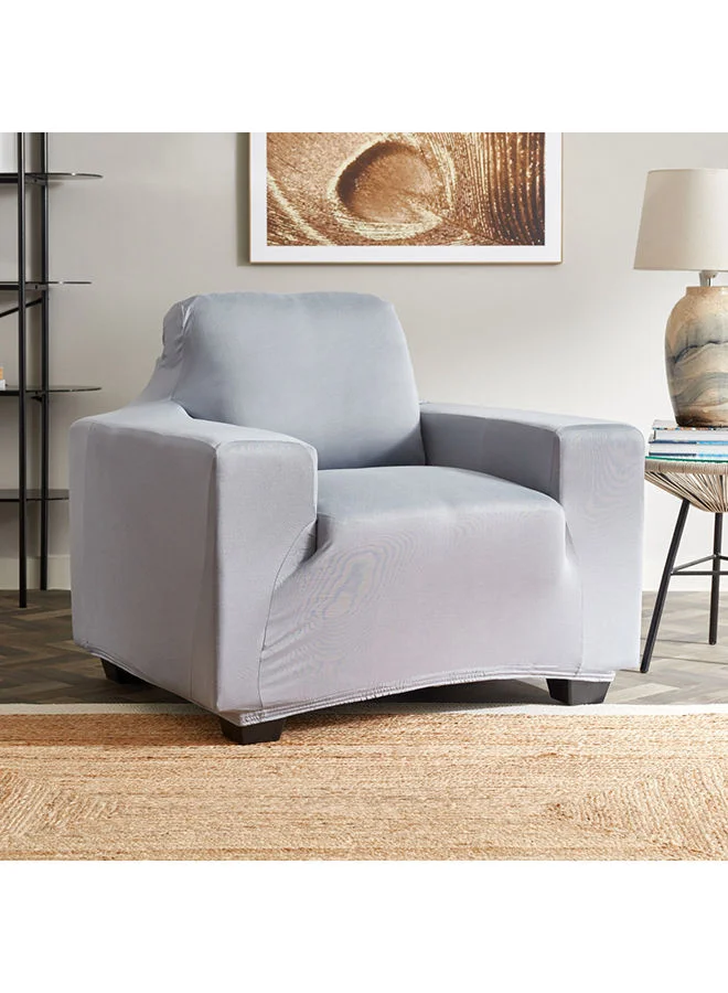 Home Box Squab Solid 1-Seater Sofa Cover 90 x 100 cm