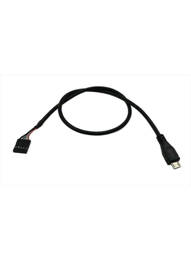 zdyCGTime 50CM Micro USB 5pin Male to 1x 5Pin Female 0.1" USB Header PCB Motherboard Cable - Image 2