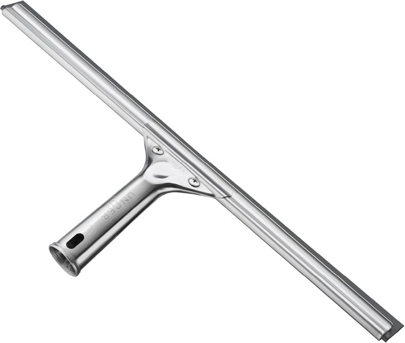 Unger Professional Stainless Steel Heavy-Duty Window and Glass Squeegee, 16" - Image 1