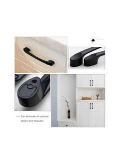 The Bros 10 pack Kitchen cabinet Wardrobe Handles, Black Cabinet Handle | Drawer pulls, Furniture Handle, For Cabinet, cupboard, Drawers and Bathroom Cabinets. (10pc 96mm hole center)  - Image 4