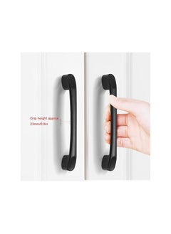The Bros 10 pack Kitchen cabinet Wardrobe Handles, Black Cabinet Handle | Drawer pulls, Furniture Handle, For Cabinet, cupboard, Drawers and Bathroom Cabinets. (10pc 96mm hole center)  - Image 3
