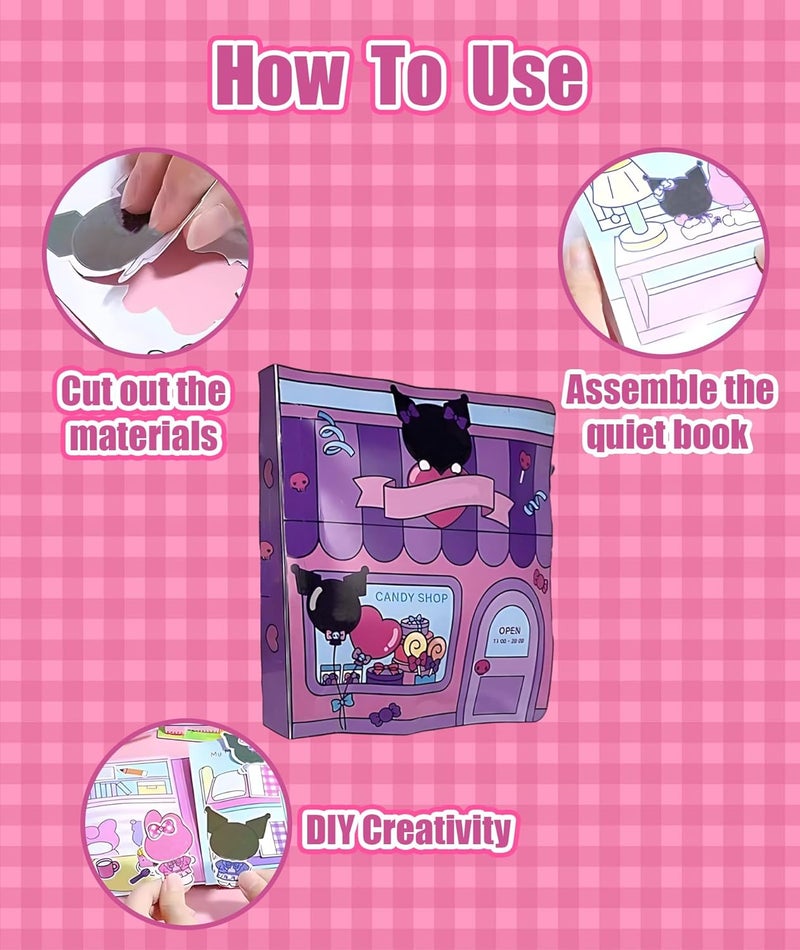 QuickHaven 2 Sets Quiet Book Material Package, Quiet Book Materials That Do Not Require Cutting, Fun Early Learning DIY Activity for Kids - Image 4