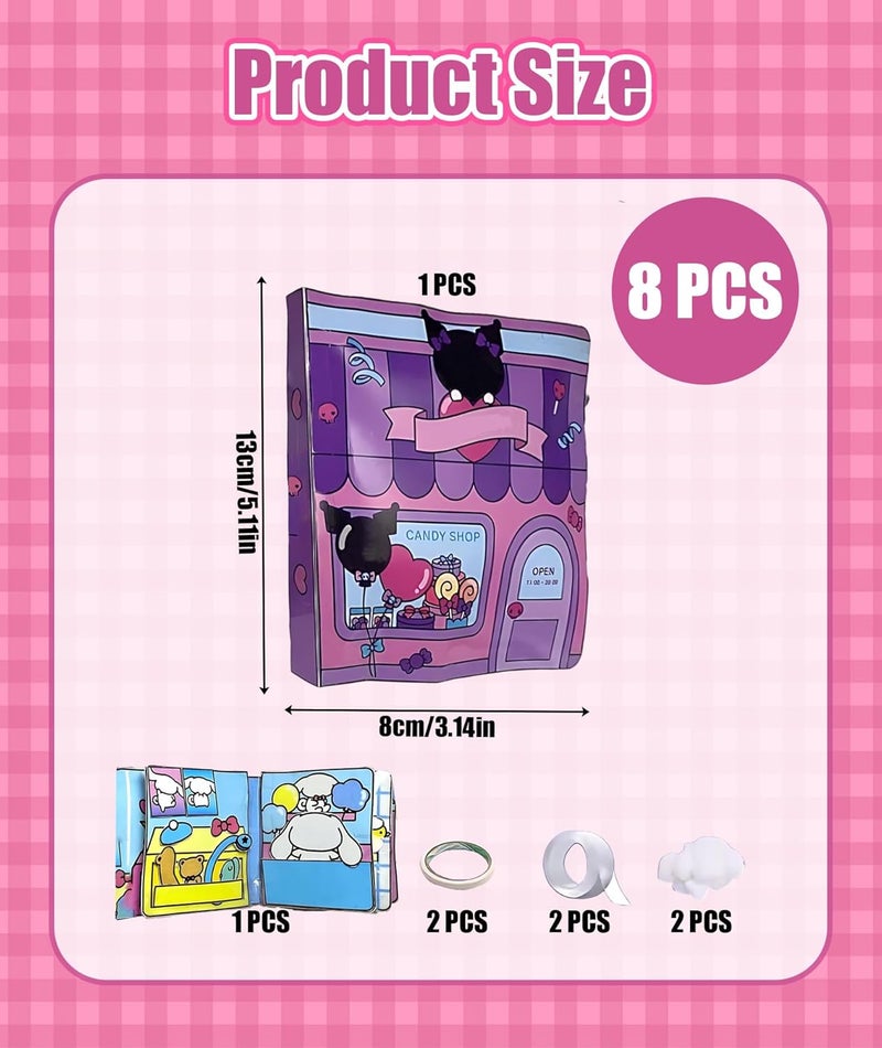 QuickHaven 2 Sets Quiet Book Material Package, Quiet Book Materials That Do Not Require Cutting, Fun Early Learning DIY Activity for Kids - Image 2