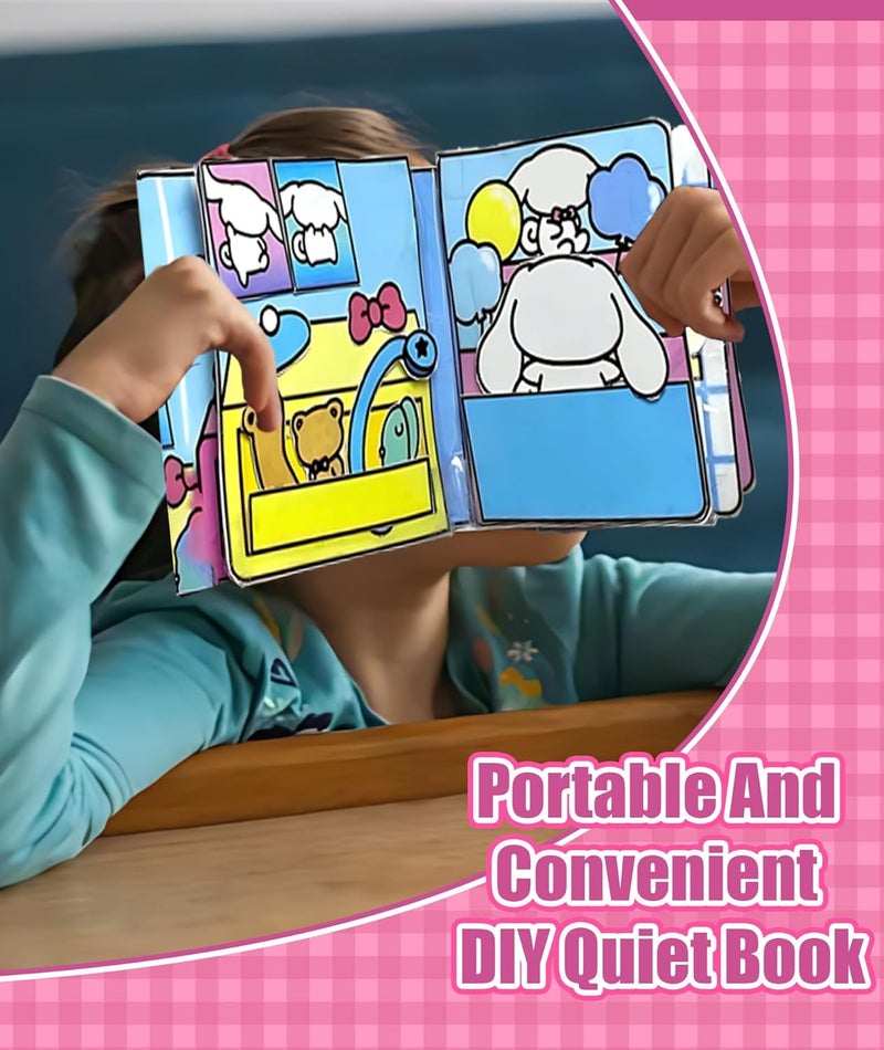 QuickHaven 2 Sets Quiet Book Material Package, Quiet Book Materials That Do Not Require Cutting, Fun Early Learning DIY Activity for Kids - Image 5