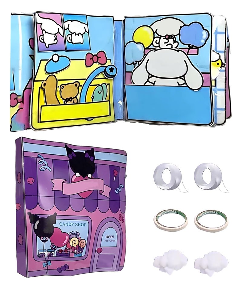 QuickHaven 2 Sets Quiet Book Material Package, Quiet Book Materials That Do Not Require Cutting, Fun Early Learning DIY Activity for Kids - Image 1