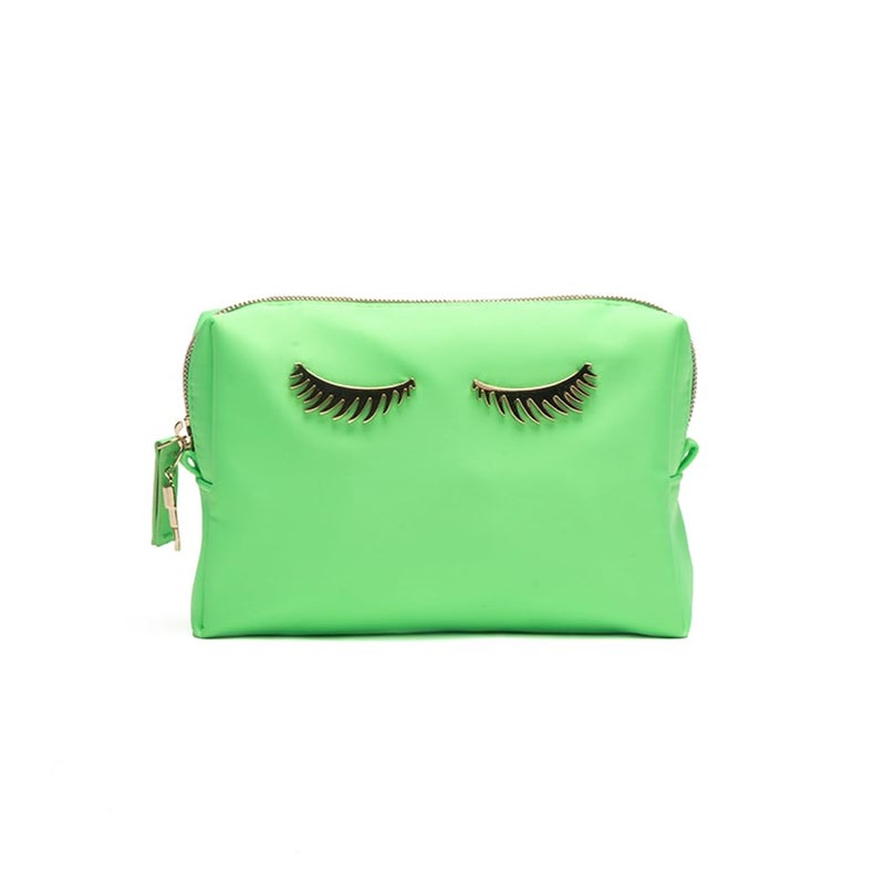 Colorbar Lips  Lashes Box Pouch Set Of Two  Neon Green - Image 3