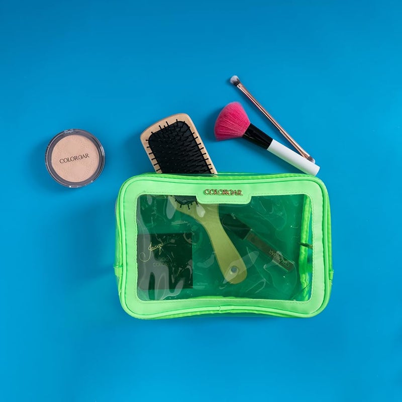 Colorbar Lips  Lashes Box Pouch Set Of Two  Neon Green - Image 5