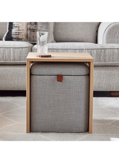 Nordica End Table with Storage Ottoman 40 x 46 x 40 cm