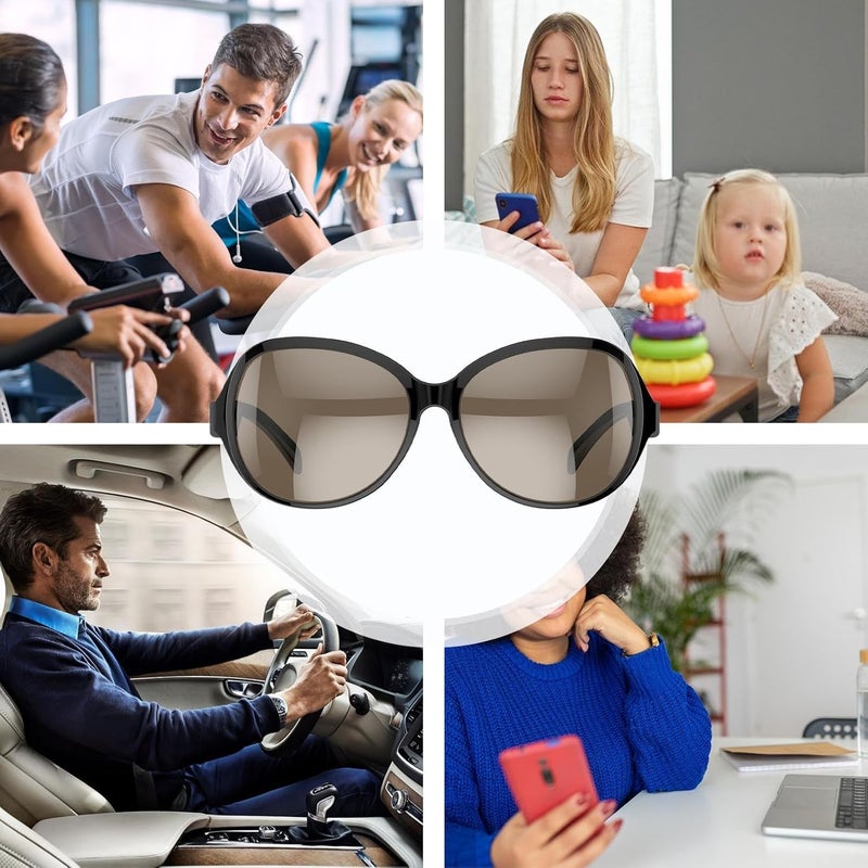 Smart Translation Glasses - Wireless Sunglasses,Smart Audio Glasses with Noise-Canceling Microphone,for Calling Men Driving Meeting Travel Sports Game Game - Image 4