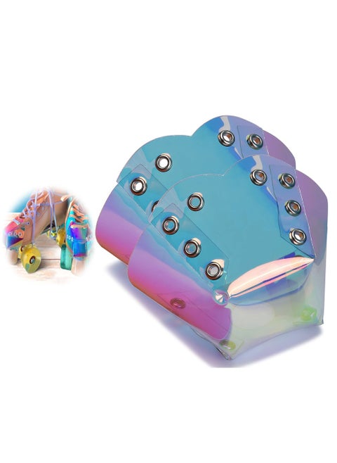 Skate Toe Guards, 1 Pair Handmade Cap Guards Protectors PVC Roller Caps with Pebbled Texture, Accessories for Skates Removable Stops
