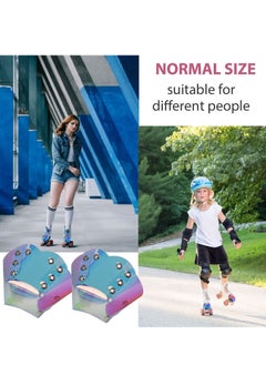 Y&D Skate Toe Guards, 1 Pair Handmade Cap Guards Protectors PVC Roller Caps with Pebbled Texture, Accessories for Skates Removable Stops  - Image 2
