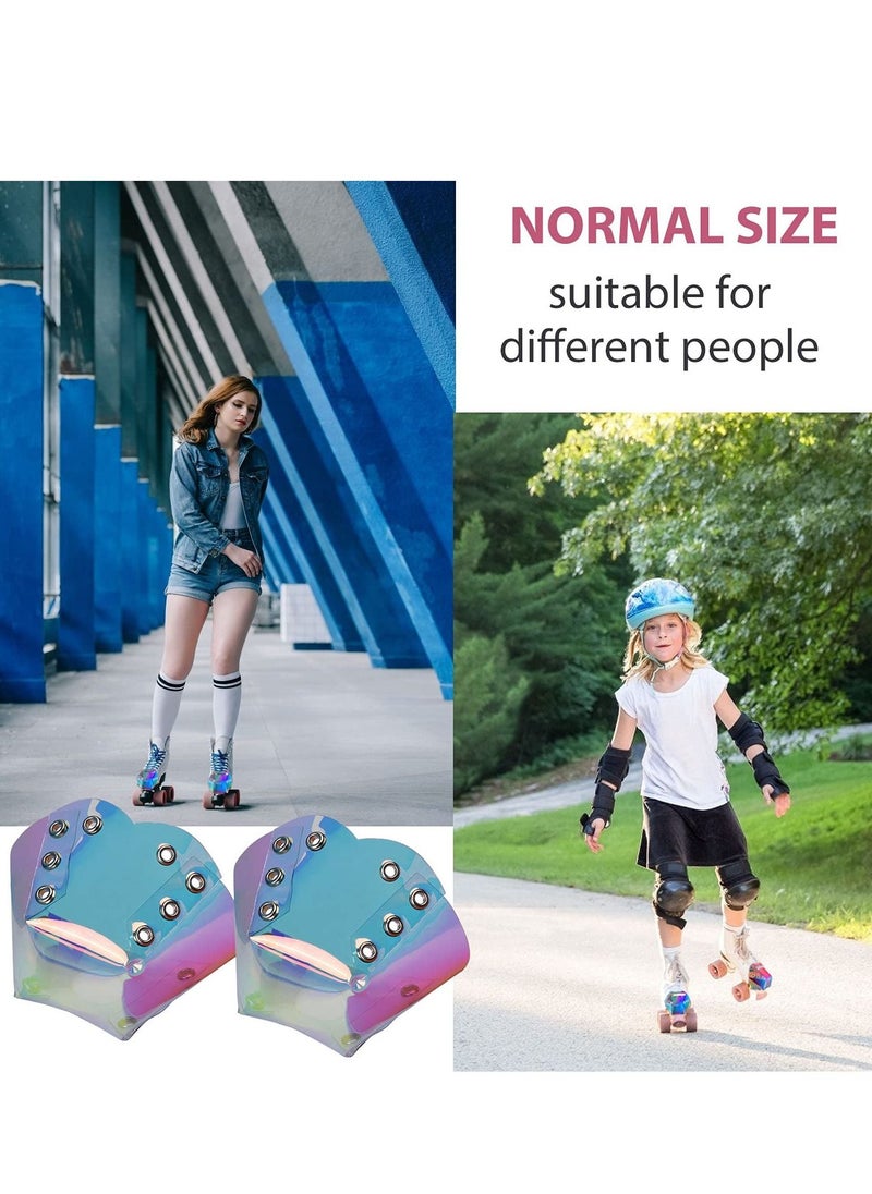 Y&D Skate Toe Guards, 1 Pair Handmade Cap Guards Protectors PVC Roller Caps with Pebbled Texture, Accessories for Skates Removable Stops  - Image 2