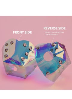 Y&D Skate Toe Guards, 1 Pair Handmade Cap Guards Protectors PVC Roller Caps with Pebbled Texture, Accessories for Skates Removable Stops  - Image 4