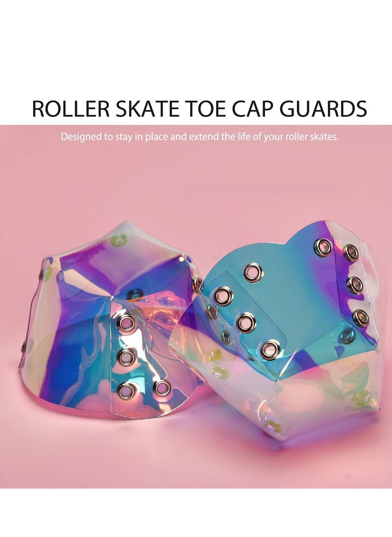 Y&D Skate Toe Guards, 1 Pair Handmade Cap Guards Protectors PVC Roller Caps with Pebbled Texture, Accessories for Skates Removable Stops  - Image 5