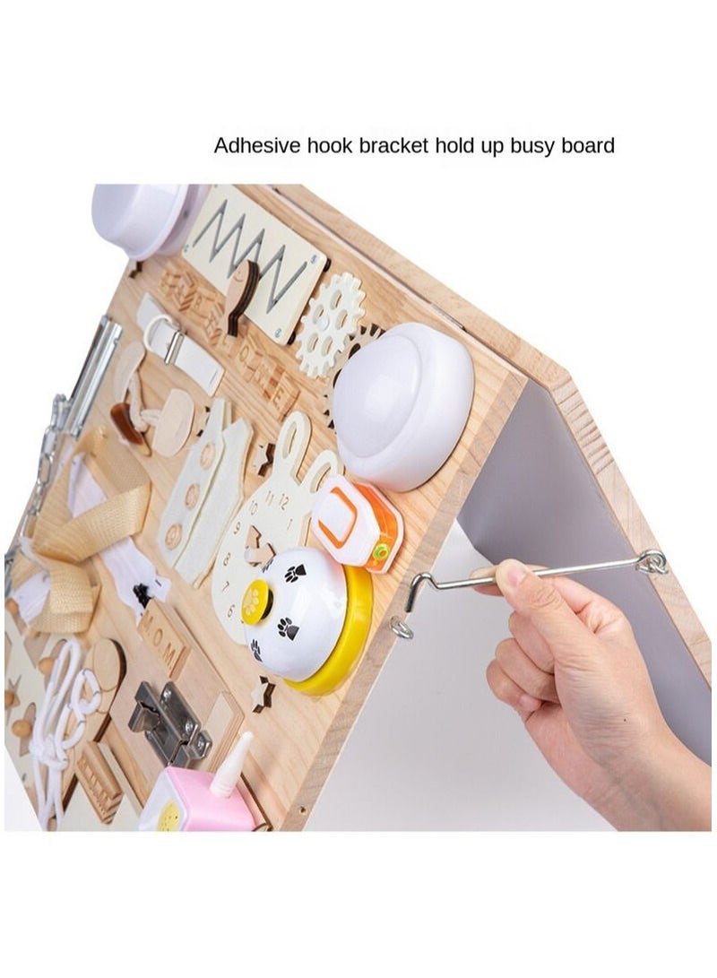 cuqup Montessori Busy Board ALL in ONE Wooden Sensory Toys for Toddlers Activity Boards Children Aged 2-6 - Image 5