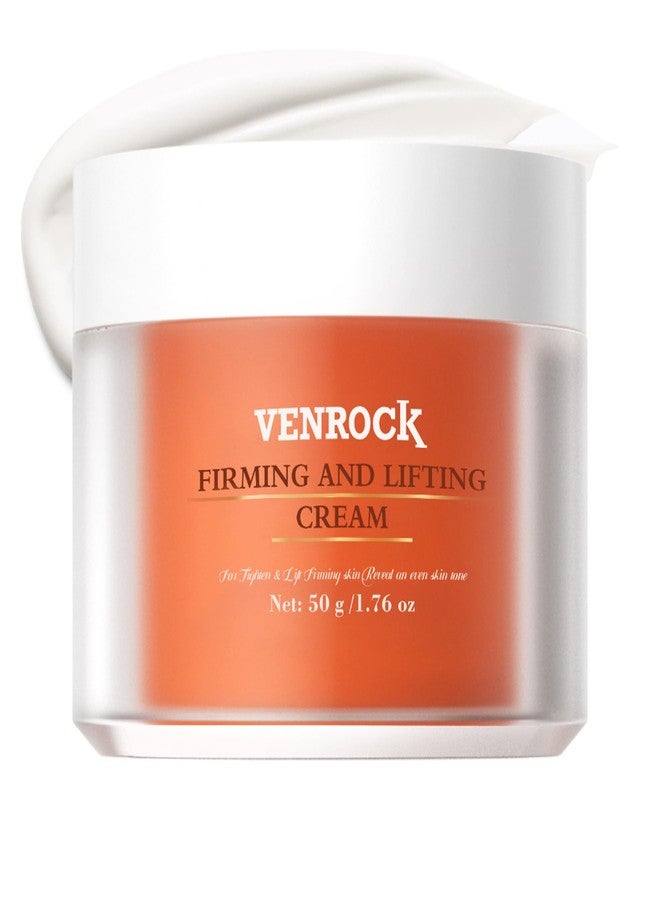 VENROCK Neck Firming Cream - Tightening & Lifting Moisturizer for Sagging Skin & Crepey Texture - Anti-Aging Hydrating Cream with Niacinamide & Shea Butter for Neck, Chest & Décolleté - 1.76 oz - Image 1