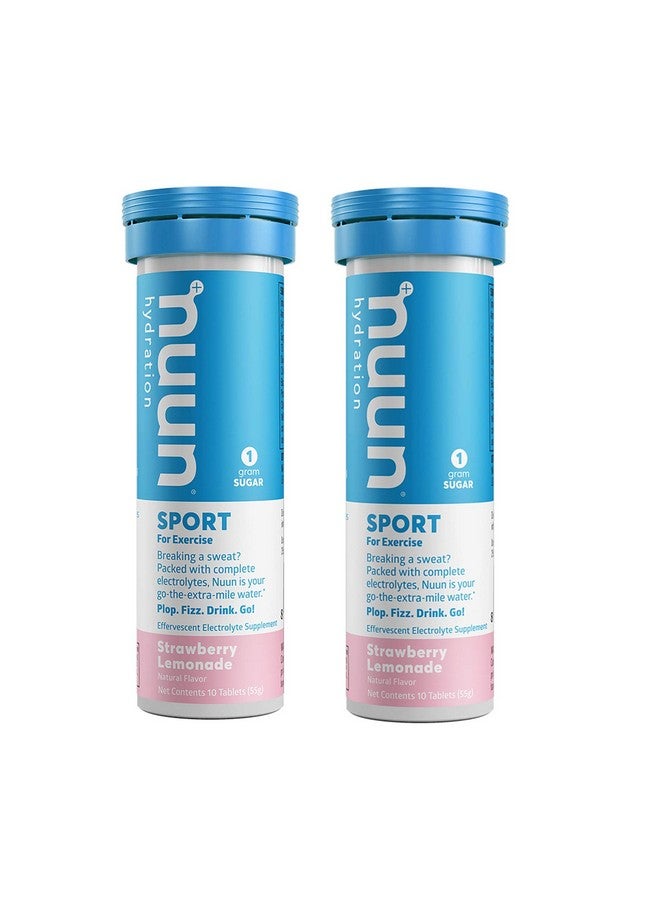 Nuun Hydration Strawberry Lemonade Electrolyte Drink Tablets (2 Tubes Of 10 Tabs) - Image 1