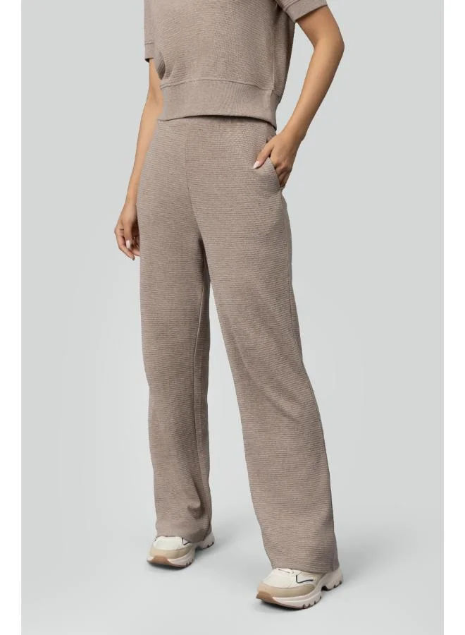 نسيسيرا Beige Ottoman Rib Lounge Pants