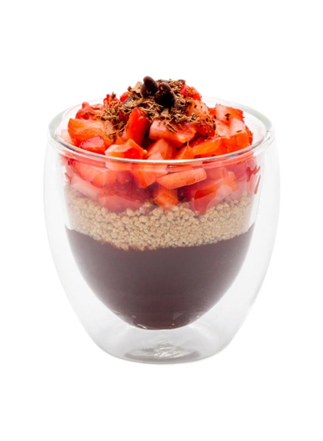 Restaurantware كؤوس موس زجاجية سعة 3 أونصات من فورما، 10 كؤوس تريفل مزدوجة الجدار - لا تتشقق، قابلة لإعادة الاستخدام، كؤوس زجاجية شفافة للحلويات، حافة مدورة، للمقبلات الصغيرة أو الحلويات - Image 2