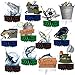 WILLBOND 12 Pcs Fishing Decorations Gone Fishing Centerpieces Fish Party Decorations Honeycomb Party Supplies 3D Fishing Table Decor Fishing Birthday Party Supplies for Fathers Day Retirement Baby Shower - Image 3