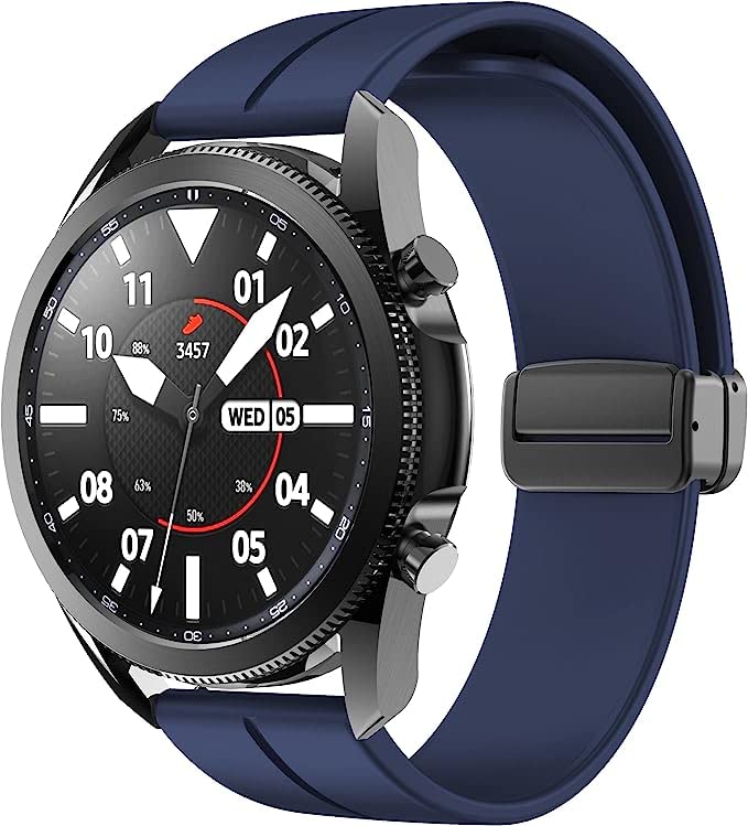 Printme 22 mm Silicone Magnetic Watch Straps Belt Band Compatible with Noise ColorFit Ultra/Ultra 2, Pro 3, Active/GPS, Buzz, Core, Nav & Nav+, Endure Smartwatch Straps, (Blue) - Image 3
