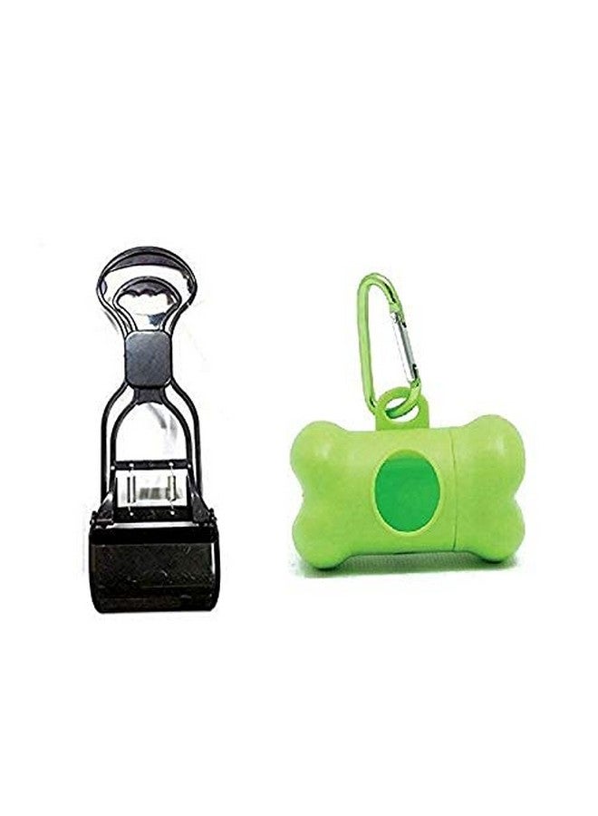 مجموعة من مغرفة المرحاض للكلاب وموزع العظام مع مجموعة من أكياس التقاط الفضلات للكلاب والحيوانات الأليفة (قد يختلف اللون) - Image 1