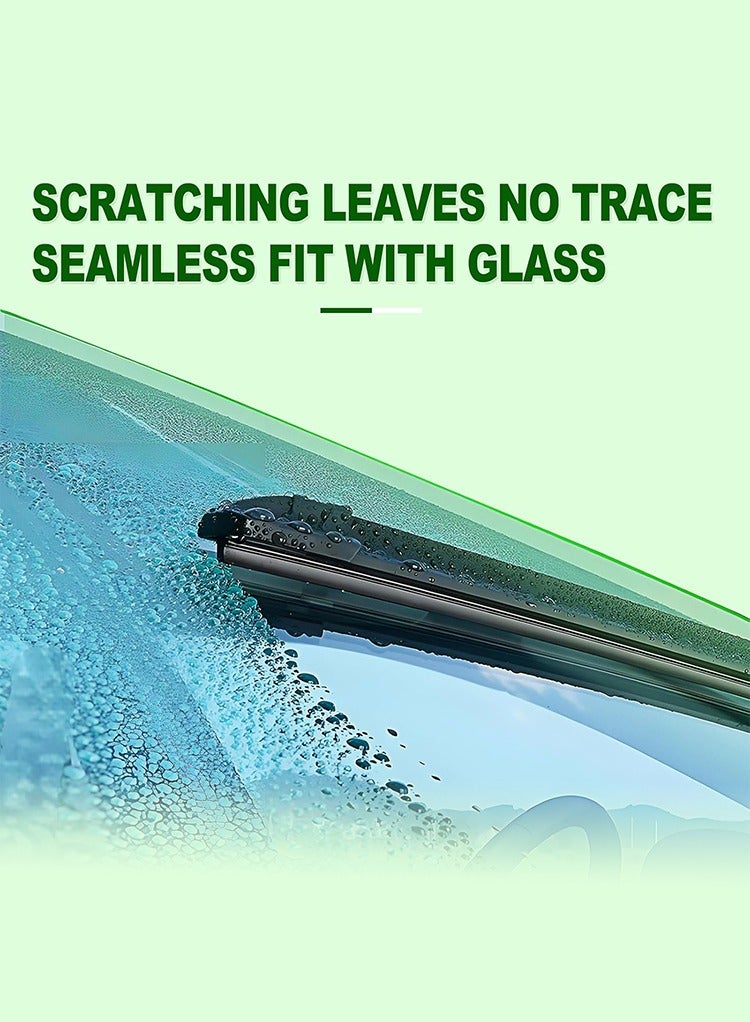 مستر سمارت شفرات مساحات الزجاج الأمامي العالمية ذات 9 مشابك، تصميم زجاجي مقاوم للخدش، مجموعة من قطعتين - Image 3
