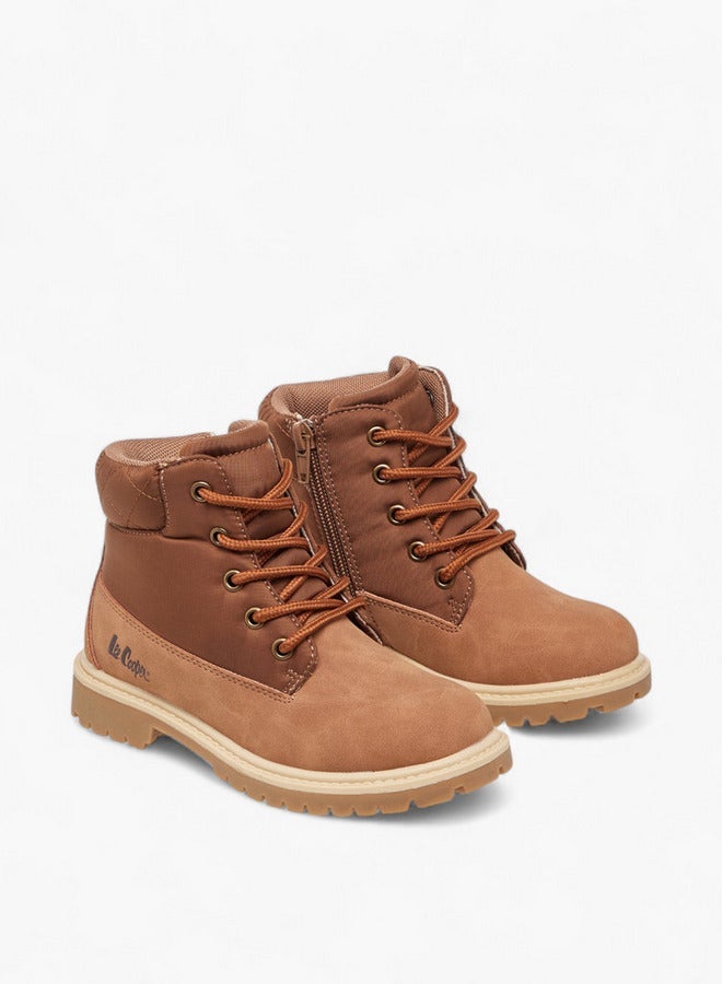 لي كوبر أحذية بوت للأولاد بكعب صلب وإغلاق بسحاب - Image 3