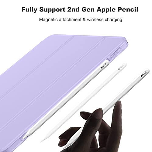 iMieet iPad Air 11 Inch Case M3 2025/M2 2024 - iPad Air 5th/4th Generation Case 2022/2020 10.9 Inch, Slim Hard PC Translucent Back Shell Cover, Support Touch ID(Space Gray) - Image 2