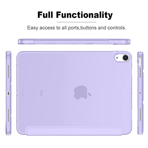 iMieet iPad Air 11 Inch Case M3 2025/M2 2024 - iPad Air 5th/4th Generation Case 2022/2020 10.9 Inch, Slim Hard PC Translucent Back Shell Cover, Support Touch ID(Space Gray) - Image 3