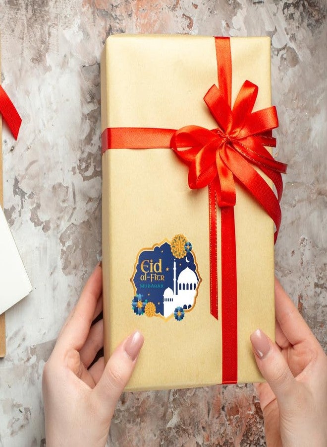 D2C Eid Mubarak Gift Wrap Sticker | Gift Wrapping Supply |3 designs | MultiColor | Size : 1.8 * 1.6 inch | Qty :54pc - Image 3