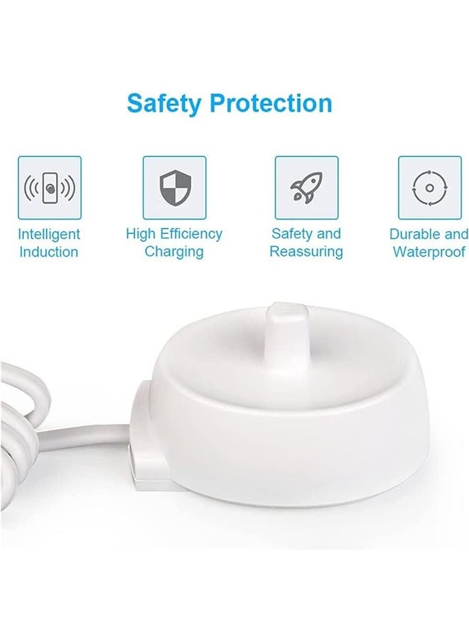 TLAXCA لشاحن فرشاة الأسنان الكهربائية عن طريق الفم B نوع 3757 شواحن لـ Oral B Pro 1 650 Pro 2 2500 Pro 3 3500 Smart 4 6 iO 4 5 6 Kids Vitality Genius X 8000 فرشاة الأسنان محول الشحن المملكة المتحدة التوصيل - Image 4