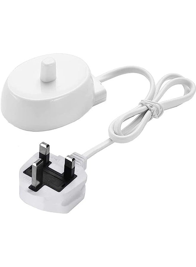 TLAXCA لشاحن فرشاة الأسنان الكهربائية عن طريق الفم B نوع 3757 شواحن لـ Oral B Pro 1 650 Pro 2 2500 Pro 3 3500 Smart 4 6 iO 4 5 6 Kids Vitality Genius X 8000 فرشاة الأسنان محول الشحن المملكة المتحدة التوصيل - Image 1