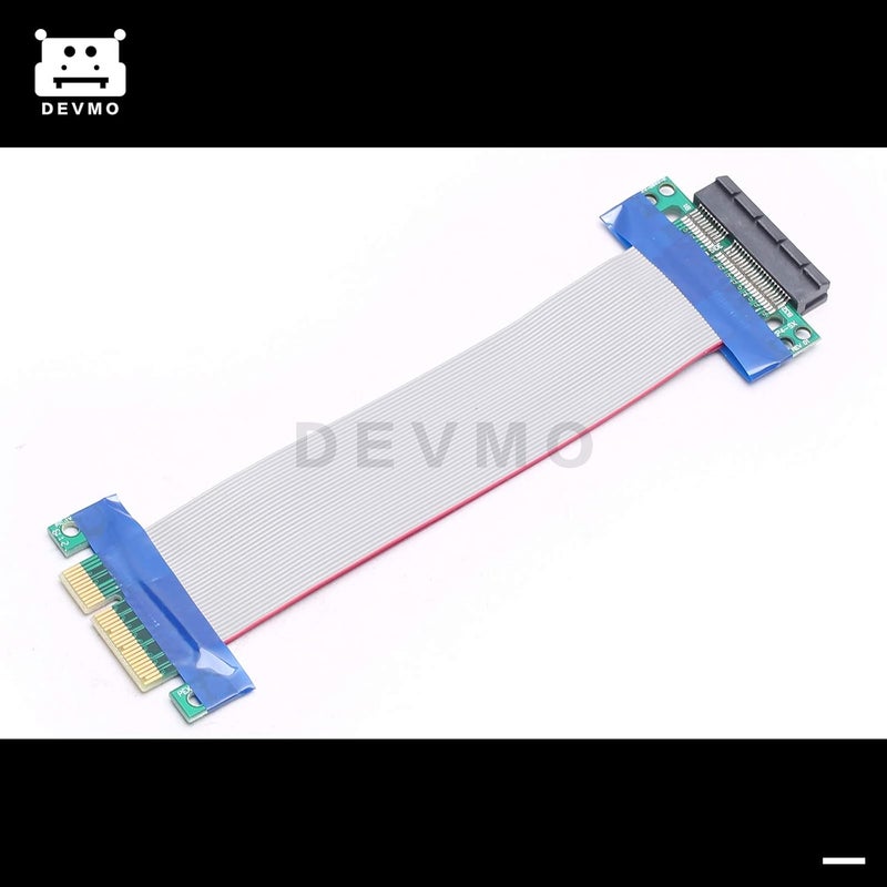 DEVMO PCI-Express 4X Riser Cable Premium PCI-E Port Extension Extender Card 19CM - Image 2