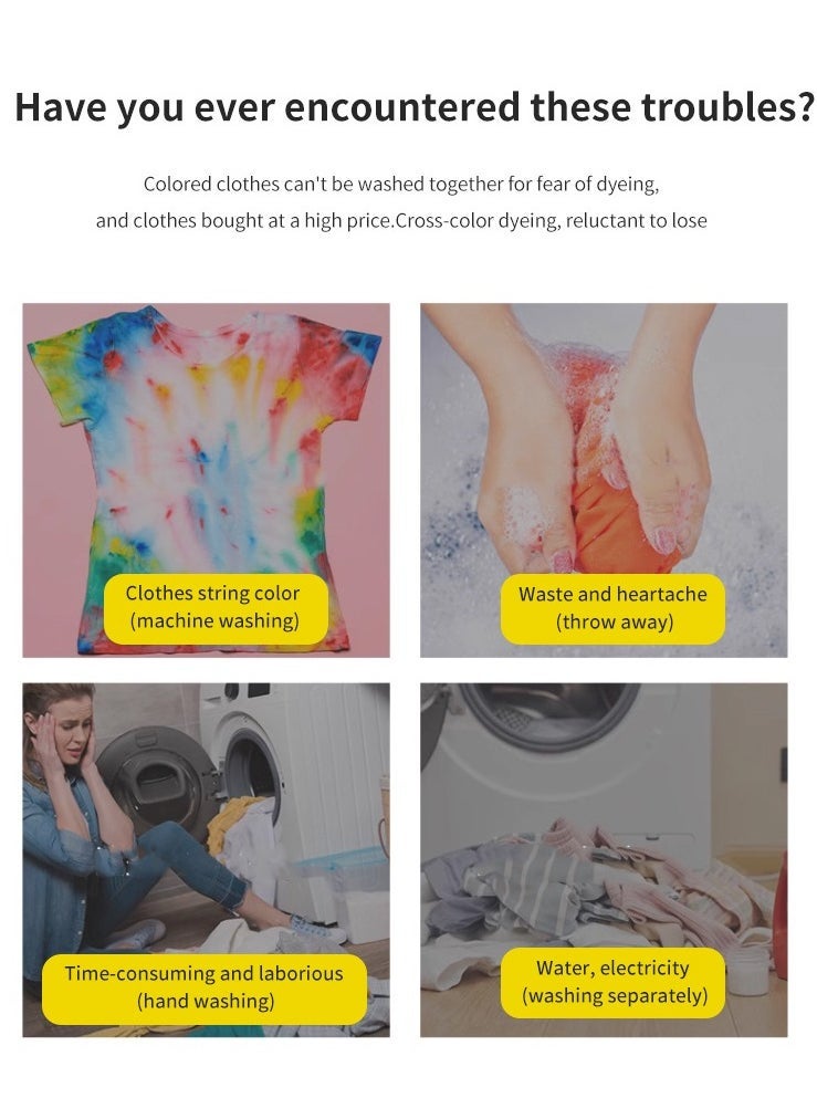 Generic 250PCS Mixed Washing Of Clothes To Prevent Staining,Anti-cross Dyeing,Fabric Color Absorb Sheet 50PCS*5  - Image 3