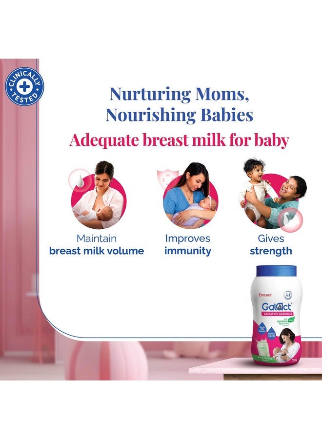 Galact Lactation Supplement with Shatavari, Chocolate Flavor, 400g | 20-Day Pack | 2 Scoops per serving with milk | Galact Granules for Breastfeeding | From Emcure Pharmaceuticals Ltd. - Image 5