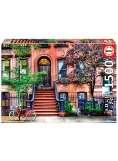 EDUCA 18502 Greenwich Village New York City Puzzle 1500 Pieces Multicoloured One Size  - Image 1