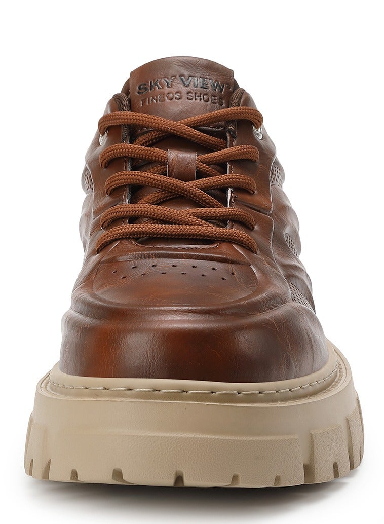 Sky View Men's Fashion Shoes Casual indoor outdoor Lightweight Lace-Up Non Slip Low Top Martin Boots Walking comfortable Work buisness comfortable soft sole sneakers - Image 3