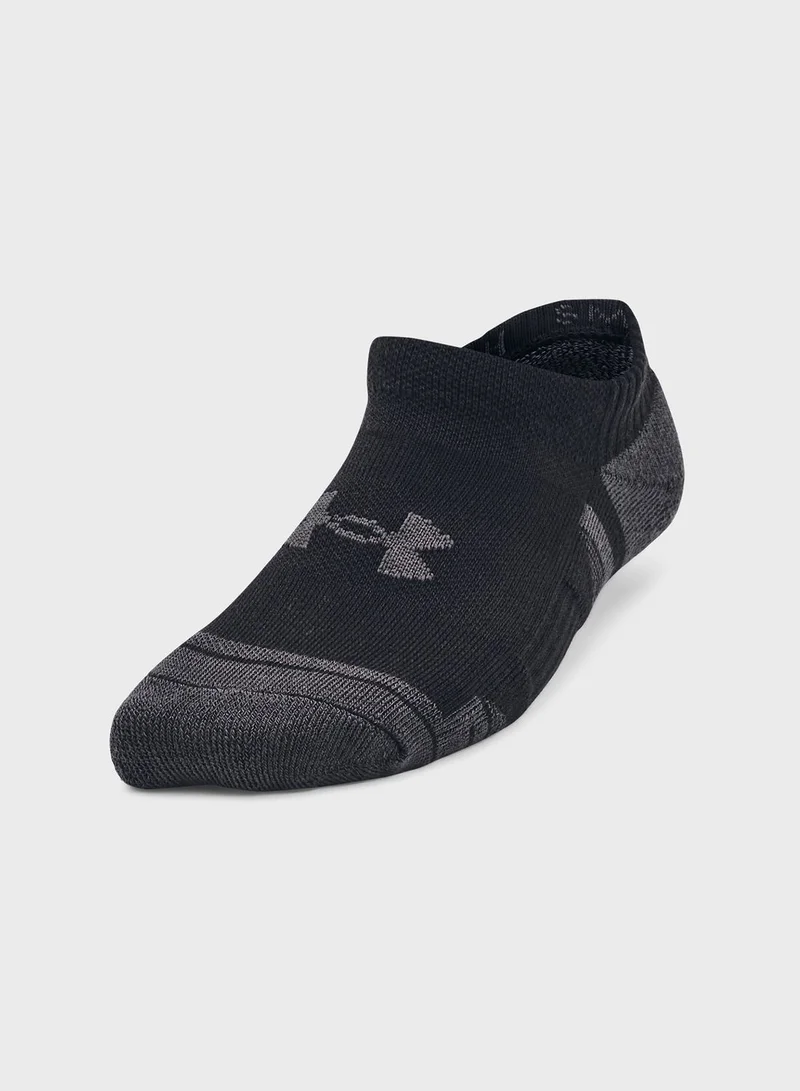 UNDER ARMOUR 3 Pack Performance Tech No-Show Socks